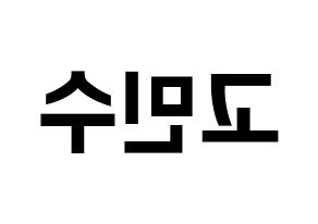 KPOP UP10TION(업텐션、アップテンション) 고결 (コギョル) k-pop アイドル名前 ファンサボード 型紙 左右反転