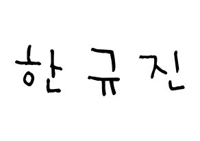 KPOP UP10TION(업텐션、アップテンション) 규진 (ハン・ギュジン, ギュジン) 無料サイン会用、イベント会用応援ボード型紙 通常