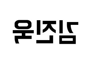 KPOP UP10TION(업텐션、アップテンション) 진후 (ジヌ) k-pop アイドル名前 ファンサボード 型紙 左右反転