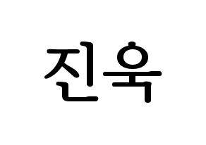 KPOP UP10TION(업텐션、アップテンション) 진후 (ジヌ) プリント用応援ボード型紙、うちわ型紙　韓国語/ハングル文字型紙 通常
