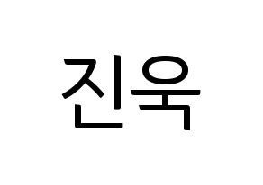 KPOP UP10TION(업텐션、アップテンション) 진후 (ジヌ) コンサート用　応援ボード・うちわ　韓国語/ハングル文字型紙 通常