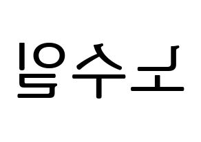 KPOP UP10TION(업텐션、アップテンション) 쿤 (クン) プリント用応援ボード型紙、うちわ型紙　韓国語/ハングル文字型紙 左右反転