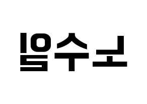 KPOP UP10TION(업텐션、アップテンション) 쿤 (クン) k-pop アイドル名前 ファンサボード 型紙 左右反転