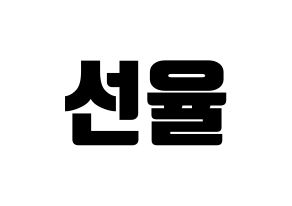 KPOP UP10TION(업텐션、アップテンション) 선율 (ソニュル) コンサート用　応援ボード・うちわ　韓国語/ハングル文字型紙 通常