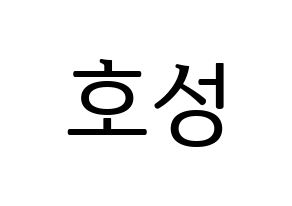 KPOP VAV(브이에이브이、ブイエイブイ) 로우 (ロウ) プリント用応援ボード型紙、うちわ型紙　韓国語/ハングル文字型紙 通常