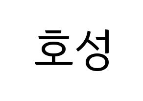 KPOP VAV(브이에이브이、ブイエイブイ) 로우 (ロウ) コンサート用　応援ボード・うちわ　韓国語/ハングル文字型紙 通常