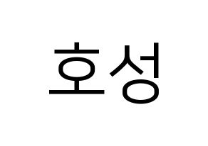 KPOP VAV(브이에이브이、ブイエイブイ) 로우 (ロウ) プリント用応援ボード型紙、うちわ型紙　韓国語/ハングル文字型紙 通常