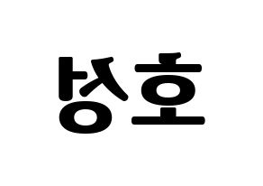 KPOP VAV(브이에이브이、ブイエイブイ) 로우 (ロウ) コンサート用　応援ボード・うちわ　韓国語/ハングル文字型紙 左右反転