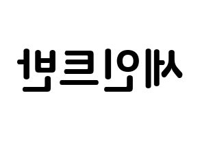 KPOP VAV(브이에이브이、ブイエイブイ) 세인트반 (イ・グミョク, セイントバン) k-pop アイドル名前　ボード 言葉 左右反転
