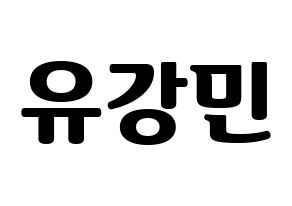 KPOP VERIVERY(베리베리、ベリーベリー) 강민 (カンミン) コンサート用　応援ボード・うちわ　韓国語/ハングル文字型紙 通常