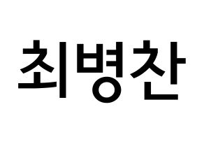 KPOP VICTON(빅톤、ビクトン) 최병찬 (チェ・ビョンチャン, チェ・ビョンチャン) 無料サイン会用、イベント会用応援ボード型紙 通常