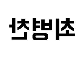 KPOP VICTON(빅톤、ビクトン) 최병찬 (チェ・ビョンチャン) k-pop アイドル名前 ファンサボード 型紙 左右反転