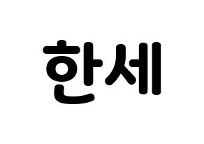KPOP VICTON(빅톤、ビクトン) 도한세 (ド・ハンセ) 応援ボード・うちわ　韓国語/ハングル文字型紙 通常