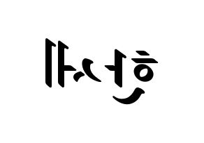 KPOP VICTON(빅톤、ビクトン) 도한세 (ド・ハンセ) 応援ボード ハングル 型紙  左右反転