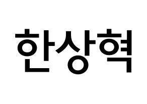 KPOP VIXX(빅스、ヴィックス) 혁 (ハン・サンヒョク, ヒョギ) 無料サイン会用、イベント会用応援ボード型紙 通常