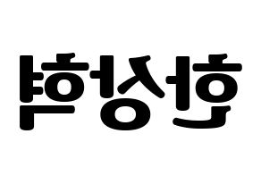 KPOP VIXX(빅스、ヴィックス) 혁 (ヒョギ) コンサート用　応援ボード・うちわ　韓国語/ハングル文字型紙 左右反転