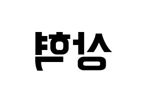 KPOP VIXX(빅스、ヴィックス) 혁 (ヒョギ) k-pop アイドル名前 ファンサボード 型紙 左右反転