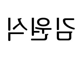 KPOP VIXX(빅스、ヴィックス) 라비 (ラビ) プリント用応援ボード型紙、うちわ型紙　韓国語/ハングル文字型紙 左右反転