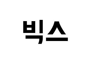 KPOP VIXX(빅스、ヴィックス) k-pop ファンサ ボード 型紙 通常