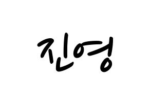 KPOP Wanna One(워너원、ワナワン) 배진영 (ペ・ジンヨン) 応援ボード ハングル 型紙  通常