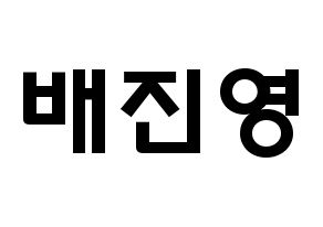 KPOP Wanna One(워너원、ワナワン) 배진영 (ペ・ジンヨン, ペ・ジンヨン) 応援ボード、うちわ無料型紙、応援グッズ 通常