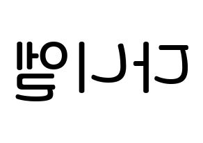 KPOP Wanna One(워너원、ワナワン) 강다니엘 (カン・ダニエル, カン・ダニエル) 無料サイン会用、イベント会用応援ボード型紙 左右反転