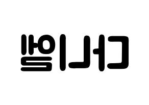 KPOP Wanna One(워너원、ワナワン) 강다니엘 (カン・ダニエル, カン・ダニエル) 応援ボード、うちわ無料型紙、応援グッズ 左右反転