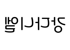 KPOP Wanna One(워너원、ワナワン) 강다니엘 (カン・ダニエル, カン・ダニエル) 無料サイン会用、イベント会用応援ボード型紙 左右反転