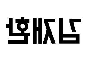 KPOP Wanna One(워너원、ワナワン) 김재환 (キム・ジェファン) 名前 応援ボード 作り方 左右反転