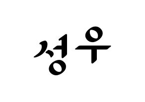 KPOP Wanna One(워너원、ワナワン) 옹성우 (オン・ソンウ) 応援ボード ハングル 型紙  通常