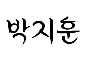 KPOP Wanna One(워너원、ワナワン) 박지훈 (パク・ジフン) k-pop 応援ボード メッセージ 型紙 通常