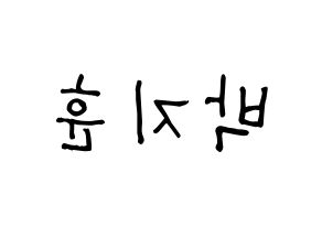 KPOP Wanna One(워너원、ワナワン) 박지훈 (パク・ジフン) 名前 応援ボード 作り方 左右反転