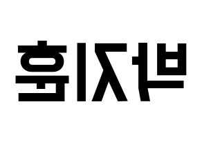 KPOP Wanna One(워너원、ワナワン) 박지훈 (パク・ジフン) 名前 応援ボード 作り方 左右反転