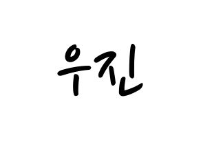 KPOP Wanna One(워너원、ワナワン) 박우진 (パク・ウジン) 応援ボード ハングル 型紙  通常