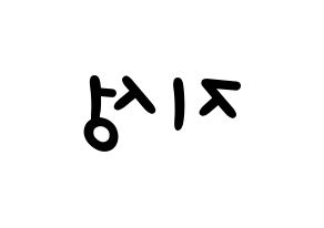 KPOP Wanna One(워너원、ワナワン) 윤지성 (ユン・ジソン) 名前 応援ボード 作り方 左右反転