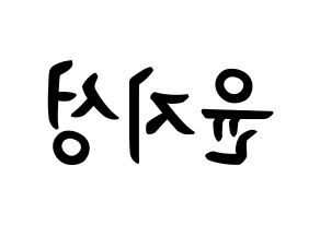 KPOP Wanna One(워너원、ワナワン) 윤지성 (ユン・ジソン, ユン・ジソン) k-pop アイドル名前　ボード 言葉 左右反転