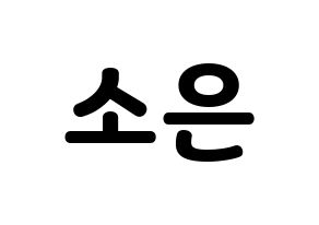 KPOP Weeekly(위클리、ウィクリー) 박소은 (パク・ソウン) 応援ボード・うちわ　韓国語/ハングル文字型紙 通常