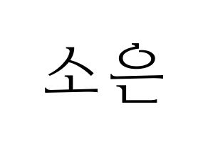KPOP Weeekly(위클리、ウィクリー) 박소은 (パク・ソウン) 応援ボード・うちわ　韓国語/ハングル文字型紙 通常