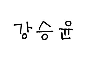 KPOP WINNER(위너、ウィナー) 강승윤 (カン・スンユン) 名前 応援ボード 作り方 通常