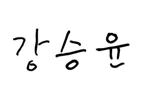 KPOP WINNER(위너、ウィナー) 강승윤 (カン・スンユン, カン・スンユン) k-pop アイドル名前　ボード 言葉 通常