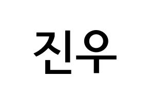 KPOP WINNER(위너、ウィナー) 김진우 (キム・ジヌ, キム・ジヌ) 無料サイン会用、イベント会用応援ボード型紙 通常