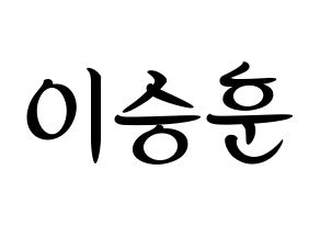 KPOP WINNER(위너、ウィナー) 이승훈 (イ・スンフン) k-pop 応援ボード メッセージ 型紙 通常