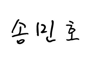 KPOP WINNER(위너、ウィナー) 송민호 (ソン・ミンホ, ソン・ミンホ) k-pop アイドル名前　ボード 言葉 通常