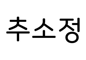 KPOP WJSN(우주소녀、宇宙少女) 엑시 (チュ・ソジョン, EXY) 無料サイン会用、イベント会用応援ボード型紙 通常