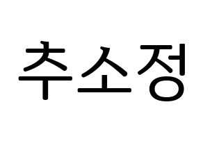 KPOP WJSN(우주소녀、宇宙少女) 엑시 (EXY) プリント用応援ボード型紙、うちわ型紙　韓国語/ハングル文字型紙 通常