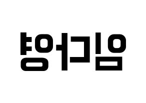 KPOP WJSN(우주소녀、宇宙少女) 다영 (ダヨン) k-pop アイドル名前 ファンサボード 型紙 左右反転