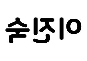 KPOP WJSN(우주소녀、宇宙少女) 여름 (ヨルム) 応援ボード・うちわ　韓国語/ハングル文字型紙 左右反転