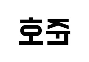 KPOP X1(엑스원、エックスワン) 차준호 (チャ・ジュノ) 名前 応援ボード 作り方 左右反転