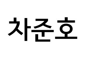 KPOP X1(엑스원、エックスワン) 차준호 (チャ・ジュノ, チャ・ジュノ) 無料サイン会用、イベント会用応援ボード型紙 通常