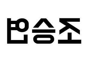 KPOP X1(엑스원、エックスワン) 조승연 (チョ・スンヨン) 名前 応援ボード 作り方 左右反転